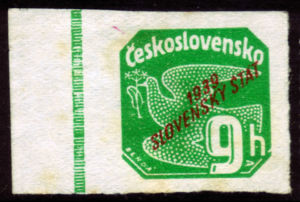 Czechoslovakia Stamps overprinted  1939 Stat 