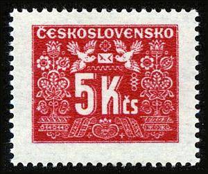 Stamp, Postage Due Stamps, Czechoslovakia,  