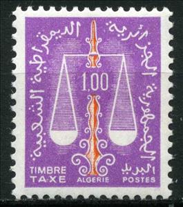 Stamp, Scale, Algeria,  , Scales (balance)