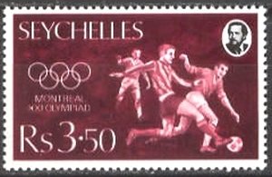 Stamp, Soccer, Seychelles,  , Sport, Olympic Games, Football (Soccer)