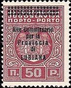 Yugoslavia Postage Due Overprint "Alto..LUBIANA"