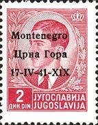 Yugoslavia Stamp Overprint "Montenegro..."