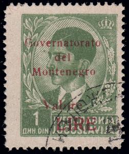 Stamp, Yugoslavia Stamp Overprint "Governatorato..." red, Italian colonies, territories and occupations,  