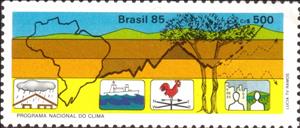 Stamp, Nacional Program Climate, Brazil,  