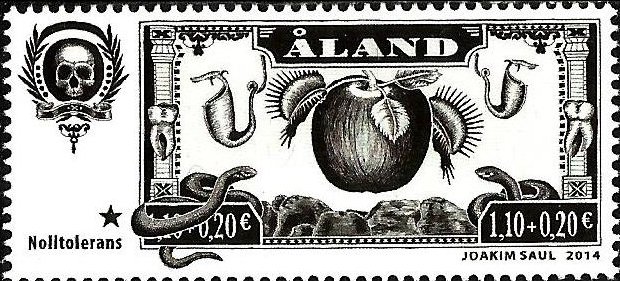 Stamp, Zero tolerance, Åland Islands,  