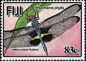 Yellow-barred Flutterer (Rhyothemis phyllis)