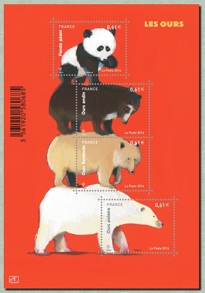 Giant Panda, Spectacled Bear, Kermode Bear, Polar Bear