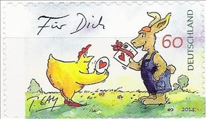 Stamp, Das Ostergeschenk, Germany, Federal Republic,  , Drawings, Easter