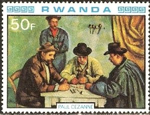 Stamp, Paul Cezanne, Rwanda,  