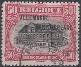 Surcharge "Allemagne Duitschland" on Louvain