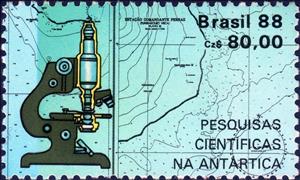 Stamp, Cientific Artartic, Brazil,  