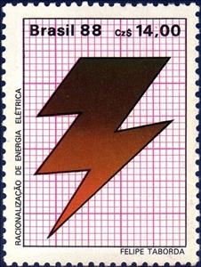 Stamp, Rationalizing Energy, Brazil,  