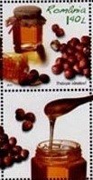 Stamp, Honey, Peanuts, Romania,  