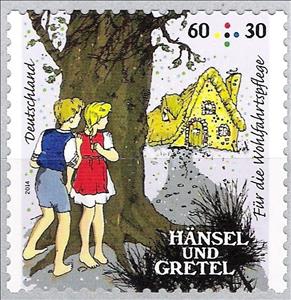 Stamp, Hansel and Gretel - The Children in the Forest, Germany, Federal Republic,  , Fairy Tales