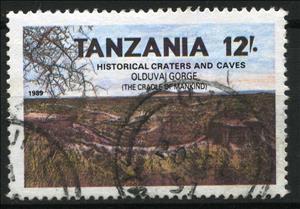 Stamp, Olduvai Gorge, Tanzania,  , Volcanos