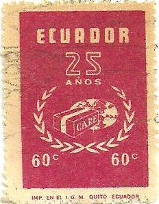 Stamp, CARE  Package, Ecuador,  