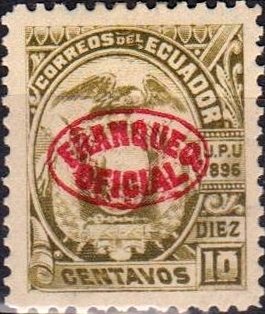 Definitive with red overprint