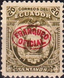 Definitive with red overprint