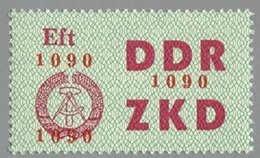 Stamp, Operation check list of ZKD for VVB, Germany, Democratic Republic,  