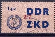 Stamp, Operation check list of ZKD for VVB, Germany, Democratic Republic,  