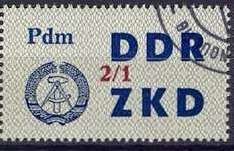 Stamp, Operation check list of ZKD for VVB, Germany, Democratic Republic,  
