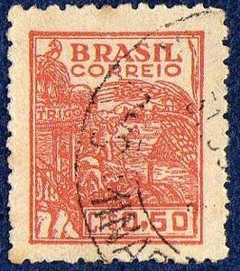 Stamp, Agriculture, Brazil,  