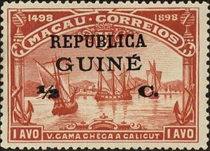 Stamp, Republica on Stamps Macau, Portuguese colonies and territories in Africa,  