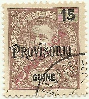 King Carlos I, with surcharge «República»