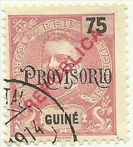 Stamp, King Carlos I, with surcharge «República», Portuguese colonies and territories in Africa,  