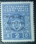 Yugoslavia Postage Due Overprint "Montenegro..."