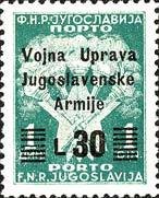 Stamp, Yugoslavia Postage Due Stamp Overprint, Yugoslavia, Local Issues in WWII,  
