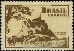 Stamp, 400 Anniv. Vitoria, Brazil,  