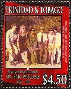 Stamp, Williams with John Lennon and Ringo Starr, Trinidad and Tobago,  , Photographs, Photography, Men