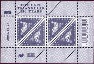 Mini Sheet, Cape of Good Hope Triangle Stamps, South Africa,  , Triangle Stamps