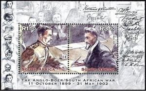 Souvenir Sheet, Army officer and government official, South Africa,  , Army