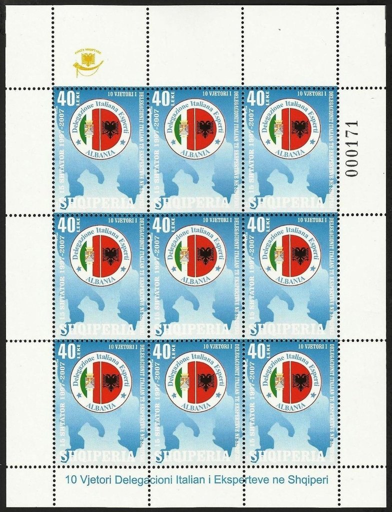 Mini Sheet of 9x No. 3121