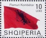 Stamp, National Flag, Albania,  , Flags
