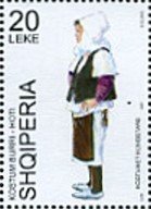 Stamp, Hoti, Albania,  , Suits and Costumes