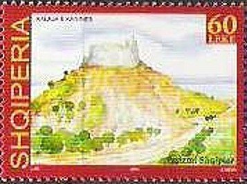 Stamp, Castle Kanina at Vlora, Albania,  , Landscapes