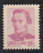 Stamp, Gral. Jose Artigas, Uruguay,  