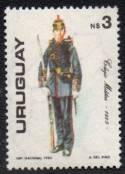 Military college cadet, 1885