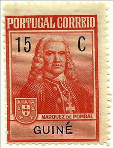 Stamp, Monument to the Marquis of Pombal, Portuguese colonies and territories in Africa,  