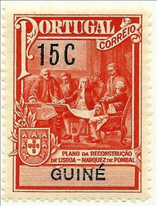 Stamp, Monument to the Marquis of Pombal, Portuguese colonies and territories in Africa,  