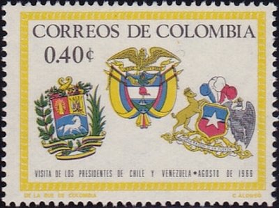 Arms Of Venezuela, Colombia and Chile