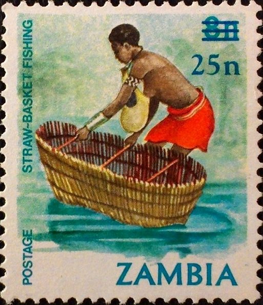 Straw-basket fishing