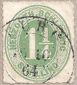 Stamp, Numerals, German States,  