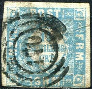Stamp, Numerals, German States,  
