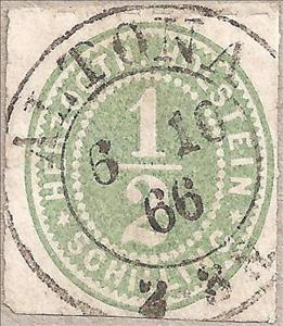 Stamp, Numerals, German States,  
