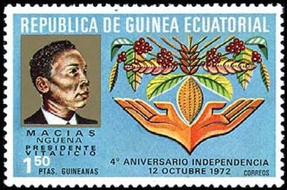 President Macias Nguena and fruits