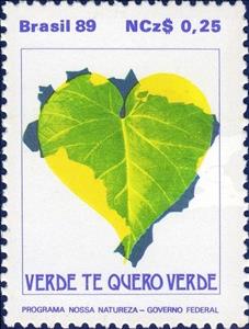 Stamp, Nature Program, Brazil,  , Maps